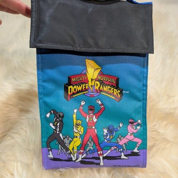 Mighty Morphin Power Rangers 1994 Saban Soft Lunch Bag - Picture 2 of 9